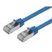 Monoprice Cat7 Ethernet Patch Cable - 2 Feet - Blue | Network Internet Cord - Flexboot RJ45 Stranded 600Mhz S/FTP CMX Pure Bare Copper Wire 26AWG - Entegrade Series