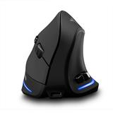 Aibecy F-35 Mouse Wireless Vertical Mouse Ergonomic Rechargeable 2400 DPI Optional Portable Gaming Mouse for Laptop PC Computer