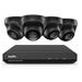 SANNCE 8CH DVR CCTV System 4PCS 2MP IP66 Waterproof Outdoor Security Dome Cameras CCTV Surveillance Kit Without HDD