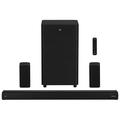 Monoprice SB-600 Dolby Atmos 5.1.2 Soundbar with Wireless Subwoofer & Wireless Satellite Speakers HDMI Inputs eArc Bluetooth Toslink Coax Remote