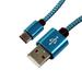 Fabric Braided 5 ft USB-C Type-C Data Sync Charger Charging Cable for Samsung S20 FE 5G A90 5G M30s A30s A50s Note 10+ Note10 5G M40 Xcover 4s S10 S10+ Fold S10e (Blue)