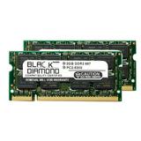 4GB 2X2GB Memory RAM for Dell Inspiron 6400 Dual Core 200pin 667MHz PC2-5300 DDR2 SO-DIMM Black Diamond Memory Module Upgrade