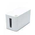 Bluelounge CableBox Mini for Desktop Cable and Cord Management - White - (9 L x 4.25 W x 4.5 H)