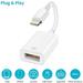 USB Camera Adapter USB 3.0 Female OTG Data Sync Cable Adapter Compatible with Phone 11 X 8 7 / Pad Support Hubs MIDI Keyboard Mouse Card Reader USB Ethernet Adapter iOS 9.2 to 13 (White)