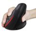 2.4G Wireless Vertical Ergonomic Optical Mouse Portable Office Gaming Cordless Mice with USB Receiver 1600 DPI for PC Laptop BLACK