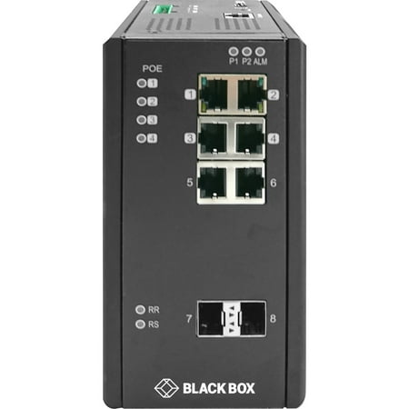 Black Box Ethernet Switch - 6 Ports - Manageable - Gigabit Ethernet - 1000Base-X (LIE1082A)
