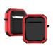 Armor Heavy Duty Case Compatible for AirPods 1 / AirPods 2 GMYLE Hard Shell 3D Defender Luxury Protective Shockproof Earbuds Wireless Charging Case Cover Skin (Red)