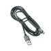 6ft USB Cable for Arlo Pro / Pro 2 Security Cameras - MicroUSB Charger Cord Power Wire Long Sync Braided Fast Charge Gray Compatible With Arlo Pro and Pro 2 Models