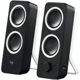 Restored Logitech Multimedia Speakers Z200 With Stereo Sound For Multiple Devices Black (Refurbished)