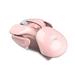 HXSJ T37 Wireless Mouse 2.4G Wireless Mouse Mute Mouse 3 Adjustable DPI Built-in 500mAh Rechargeable Battery Pink