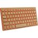 Impecca Compact Bluetooth Wireless Bamboo Keyboard Orange