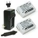 Wasabi Power Battery (2-Pack) and Charger for Canon LP-E8