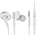 OEM InEar Earbuds Stereo Headphones for Sony Xperia XA2 Ultra Plus Cable - Designed by AKG - with Microphone and Volume Buttons (White)