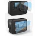 Prettyui Screen Tempered Film for GoPro Hero 8 Black Screen Protector For GoPro Hero 8 Tempered Film Set