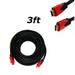 3ft Premium Hdmi Cable 1.4 Bluray For 3D Hd 1080P 3D HD 1080P HDTV LCD LED Ps4 Xbox Black&Red