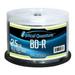 50 PC Optical Quantum 6x 25GB Blu-ray BD-R Logo Top Disc OQBDR06LT-50