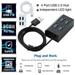 USB 2.0 Hub High Speed 4 Ports Multiple Plug-and-play Adapter PC Computer Accessory
