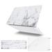 Mosiso MacBook Pro 13 Case 2019 2018 2017 2016 Release A2159/A1989/A1706/A1708 Touch Bar Plastic Pattern Hard Cover Shell+ Keyboard Cover+Screen Protector Only for Newest Mac Pro 13 Inch White Marble