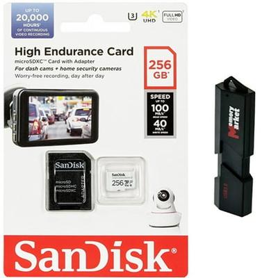 Sandisk High Endurance 256gb Microsd Xc Memory Card Uhs I For Go Pro Camera Hero 7 8 With Usb 3 0 Memorymarket Dual Slot Microsd Sd Memory Card Reader Accuweather Shop