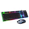 Poseca Wired Gaming Keyboard and Mouse Combo RGB Backlit Gaming Keyboard Red Backlit Game Keyboard for Windows PC Gamers