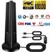 2023 Newest HD TV Antenna up 130 Miles Range-Indoor/Outdoor Antenna Support 4K 1080P All Older TV s & Smart TV Digital Antenna with Amplifer Signal Booster -18ft Coaxial Cable