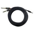 OMNIHIL 3.5 mm TRS to Dual 15FT 1/4 inch TS Stereo Cable Compatible with PRESONUS R80