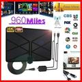 960 Miles TV Aerial Indoor Amplified Digital HDTV Antenna 4K HD DVB-T Freeview TV for Local Channels Broadcast Home Television