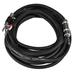 Seismic Audio 20 Foot Banana to 1/4 Speaker Cable -12 Gauge 2 Conductor 20 Black - BS12Q20