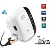 WiFi Extender WiFi Long Range Signal Booster WiFi Repeater 300Mbps 2.4G Network with Integrated Antennas LAN Port Amplifier Supports Repetidor Access Point Mode with WPS 802.11n/b/g