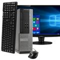 DELL Optiplex 3020 Desktop Computer PC Intel Quad-Core i5 250GB HDD 16GB DDR3 RAM Windows 10 Pro DVD WIFI 22in Monitor USB Keyboard and Mouse (Used - Like New)