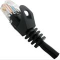 FireFold Cat6 Ethernet Shielded Patch Cable 1ft Black Internet Cable 600MHZ - Snagless Boot Long Ethernet SSTP Cable High Speed Ethernet Cable - Constructed of 4 UTP 24AWG Stranded Pure Copper Wire