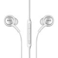 Premium White Wired Earbud Stereo In-Ear Headphones with in-line Remote & Microphone Compatible with HTC U Play