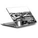 Skin Decal for Dell XPS 13 Laptop Vinyl Wrap / Silver Bullets Polished Black White