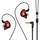 BASN Bsinger BC100 in Ear Monitor Headphones Universal Fit Noise Isolating for Musicians Singers Studio Audiophiles (Red)