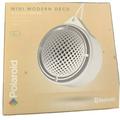 Polaroid Bluetooth Mini Modern Deco Wireless Speaker White/Silver