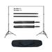 Backdrop Support Stand 10x6.5ft Adjustable Photography Studio Background Support System Kit with Carrying Bag for Photo Video Shooting