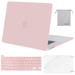 Mosiso 4 in 1 Macbook Pro 16 Inch Case 2020 2019 Release A2141 Hard Shell Case Cover for MacBook Pro 16â€™â€™ with Touch Bar&Touch ID Rose Quartz