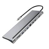 TureClos 12-in-1 Type-c Splitter Computer Laptop HD Adapter Docking Station Video Converter USB 3.0