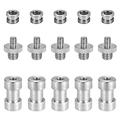 Htovila 1/4 -20 to 3/8 -16 Threaded Screw Adapter Converter Female Spigot Reducer Bushing Screw Mount Set for Camera Tripod Monopod Ballhead Flash Light Stand Shoulder Rig