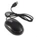 Grofry Wired Mouse USB Black Wired Optical Light Scroll Wheel Mice Mouse for Computer PC Laptop