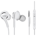 OEM InEar Earbuds Stereo Headphones for Samsung Galaxy Mega 6.3 I9200 Plus Cable - Designed by AKG - with Microphone and Volume Buttons (White)