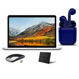Restored Apple MacBook Pro 13.3-inch Intel Core i5 16GB RAM 500GB HD MacOS Bundle: Black Case Wireless Mouse Bluetooth/Wireless Airbuds By Certified 2 Day Express (Refurbished)