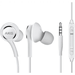 OEM InEar Earbuds Stereo Headphones for Nokia 1.3 Plus Cable - Designed by AKG - with Microphone and Volume Buttons (White)