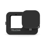 TELESIN Action Camera Protective Case Cover Soft Silicone with Lens Cap Lanyard Protection Accessories Replacement for GoPro Hero 9 Black Camera