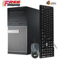 Restored Dell Desktop Tower Computer PC Intel Core i5 Processor 16GB Ram 128GB SSD 500GB HDD Bto KB & Mouse WiFi Bluetooth DVD Windows 10 Pro (Refurbished)