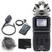 Zoom H5 4-Input / 4-Track Portable Handy Recorder with Interchangeable X/Y Mic Capsule + Zoom APH-5 Accessory Pack + Cleaning Cloth - Deluxe Recording Bundle