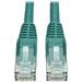 Tripp Lite 15ft Cat6 Gigabit Snagless Molded Patch Cable RJ45 M/M Green 15