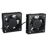 Tripp Lite SRXFANWM Wall-Mount Roof Fan Kit - Dual 230V High-Performance Fans 210 CFM 3 ft. Cord C14 Input