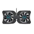 AndoerMini Portable Folding Foldable USB Dual Fan Cooler Cooling Pad for PC Laptop Notebook 7 ~15