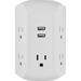 GE UltraPro 5-AC 2-USB Side-Access Surge Protector 560J White â€“ 58297